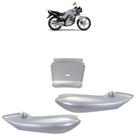Kit Rabeta Traseira EN 125 Yes 2004 2005 2006 Prata Acabamento Liso 3 Peças