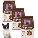 Kit Ração Com 3 Unidades Quatree Supreme Gatos Adulto Salmão de 1KG
