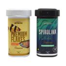 Kit Ração Nutricon Premium Flakes 35g + Spirulina Flocos 35g