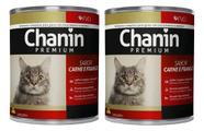 Kit Ração Úmida Patê Premium Chanin Carne/frango 280gr C/ 2