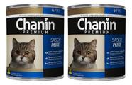 Kit Ração Úmida Patê Premium Chanin Peixe 280gr C/ 2