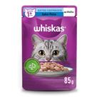 Kit Ração Úmida Peixe ao Molho para Gatos Adultos Castrados 40 Unidades Whiskas Sachê Kit Ração Úmida Peixe ao Molho para Gatos Adultos Castrados 40 Unidades Whiskas Sachê