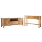 Kit Rack Para Sala 160cm Com Aparador Rústico 132cm Madeira Maciça Lira M06 Carvalho Fosco - Lyam Decor Kit Rack Para Sala 160cm Com Aparador Rústico 132cm Madeira Maciça Lira M06 Carvalho Fosco - Lyam Decor