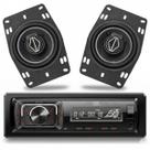 Kit Rádio JBL Celebrity 150 BT USB FM Auxiliar e Par Alto Falante 4 pol Bomber BBR Triaxial 120W