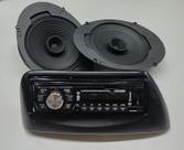 Kit Radio, Moldura Ford Ka, 2 Alto Falante 6 Pol E Adaptador preta