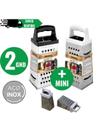 Kit Ralador de Legumes Fatiador 4 Faces inox Grande Cabo em Plástico Resistente Lâminas afiadas Kit Ralador de Legumes Fatiador 4 Faces inox Grande Cabo em Plástico Resistente Lâminas afiadas