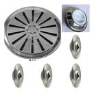 Kit Ralo + Disp. Pratic Inox Encaixe Cano 50mm Para Piscinas