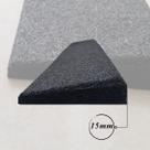 Kit Rampa de Borracha P/ Proteção Acessibilidade Praticidade Resistência 2 UN - 15mm