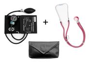 Kit Rappaport Estetoscópio Duplo P. A. MED + Esfigmomanometro Aparelho De Medir Pressão Arterial NEW INNOVA PLUS