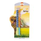 Kit Raptors - 3 Lápis Hb + 1 Borracha