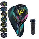 Kit Raquete Beach Tennis Carbono 3K C/ Capa + Garrafa 2L