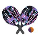 Kit Raquete Beach Tennis Lilás BT100 480615 Bel
