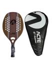 Kit Raquete + Capa Beach Tennis 100% Carbono EVA 50cm BT79