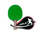 Kit Raquete JOOLA Infinity Balance verde e Raqueteira para Raquete Tênis de Mesa Pocket
