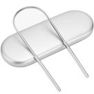 Kit Raspador Limpador De Língua Com Estojo Inox Premium Cobre Oravy