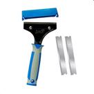 Kit raspador multiuso cabo emborrachado bralimpia + laminas Kit raspador multiuso cabo emborrachado bralimpia + laminas