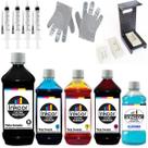 Kit Recarga Cartucho Inkcor Compatível com HP 664 664xl Com Tintas e Solução Limpeza