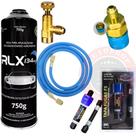 Kit Recarga Gás Ar Condicionado Automotivo Carro + Tapa fugas Selante Veda Furos Kit Recarga Gás Ar Condicionado Automotivo Carro + Tapa fugas Selante Veda Furos