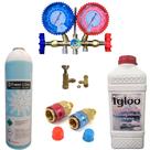 Kit Recarga para Ar Condicionado Automotivo Completo