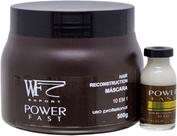 Kit Reconstrução Power Fast Mascara 500g Ampola 12ml WF