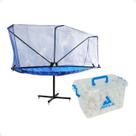 Kit Rede Aparadora com suporte de rodas + Bola JOOLA Magic ABS 40+ Branca c/ 144 unid. Kit Rede Aparadora com suporte de rodas + Bola JOOLA Magic ABS 40+ Branca c/ 144 unid.
