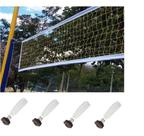 Kit Rede de peteca 4 lonas 5 metros com 3 petecas oficial e fitas de marcação da quadra