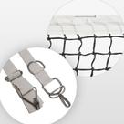 Kit Rede de Tênis Fio 2.0 com 03 Lonas + Faixa Central Regulável Pangué Cor:Preto+BrancoTamanho:ÚnicoGênero:Unissex