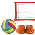 Kit Rede de Vôlei 5 metros + Marcação Laranja + Bola
