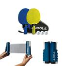 Kit Rede Retrátil JOOLA Kit Vivid Outdoor com 2 raquetes e 3 bolas e uma Capa