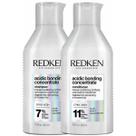 Kit Redken Acidic Bonding Concentrate Shampoo 300ml e Condicionador 300ml Reparação Profunda
