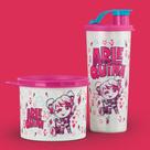 Kit Redondinha 500ml + Copo com Bico 470ml Arlequina Kit Redondinha 500ml + Copo com Bico 470ml Arlequina