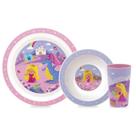 Kit refeição 3 peças - aventuras princesa - buba