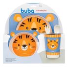 Kit Refeição Alimentação Infantil Tigrinho Bambu 5pçs Buba