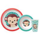 Kit refeicao animal fun macaco buba Kit refeicao animal fun macaco buba