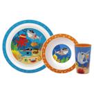 Kit Refeição Baby Aventuras Piratas Prato Copo e Bowl - Buba Kit Refeição Baby Aventuras Piratas Prato Copo e Bowl - Buba