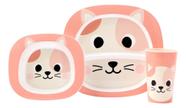 Kit Refeição Bebê Buba Zoo Cachorro 3 Peças Gato Kit Refeição Bebê Buba Zoo Cachorro 3 Peças Gato