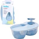 Kit Refeição com Divisória Azul Buba 22334 Kit Refeição com Divisória Azul Buba 22334