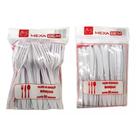 Kit REFEIÇÃO garfo e faca reforçada branco 600 unidades