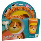 Kit Refeição Infantil 3 Peças Meus Melhores Amigos Criança - ISSAM