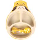 Kit Refeição Infantil 4Pçs Gatinho 2443447 Amarelo - Quanhe