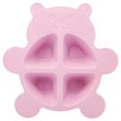 Kit refeição infantil em bambu ecológico Baby Bear Rosa Lyor 3 peças