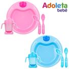 Kit Refeição Infantil Papinha Bebê Prato Copo E Colher Alimentação livre de BPA - BENECASA