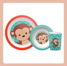 Kit refeição para menino animal fun