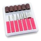 Kit Refil 6 Brocas + 6 Lixas Para Lixadeira Elétrica Unhas Kit Refil 6 Brocas + 6 Lixas Para Lixadeira Elétrica Unhas