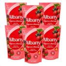 Kit Refil Albany Sabonete Líquido Corpo e Mãos Frutas Vermelhas 200ml Com 6