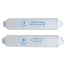 Kit Refil Alcalinizante + Carvão em Linha 1/4 para Filtros