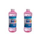 Kit Refil Bolhas de Sabão 1 Litro Cor Rosa Atoxico Etitoy