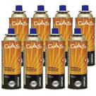 Kit Refil De Gas Campgas Para Fogareiros E Macaricos Nautika 8 Unidades