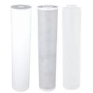 Kit Refil Filtro Água Big Blue Carvão Polipropileno Zeólita Branco
