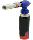Kit Refil Gás De 400ml E Isqueiro Maçarico Culinário Azul